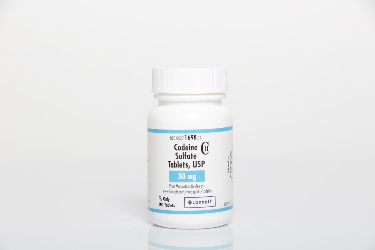 CODEINE SULFATE 30MG 100 TABS C2